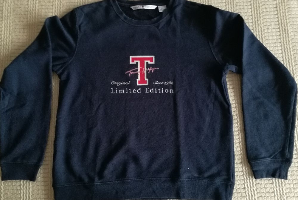 TOMMY HILFIGER Bluza Długi Rękaw ROZMIAR M L XL Męska Kolor Granat