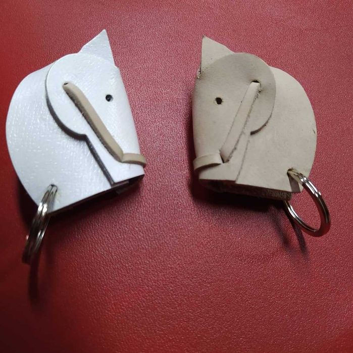 Porta-chaves em pele personalisados