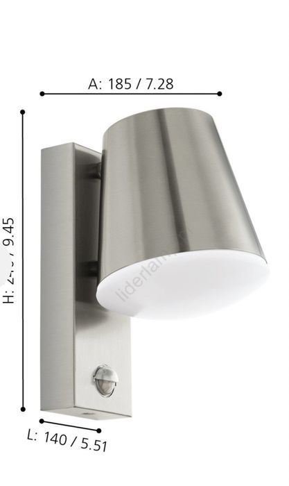 Kinkiet zewnętrzny z czujnikiem