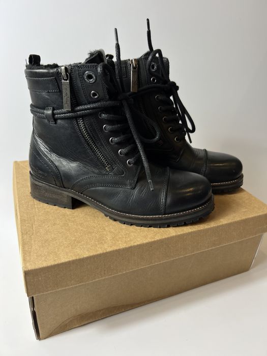 Pepe Jeans buty damskie ocieplane 37 czarne botki trapery outlet