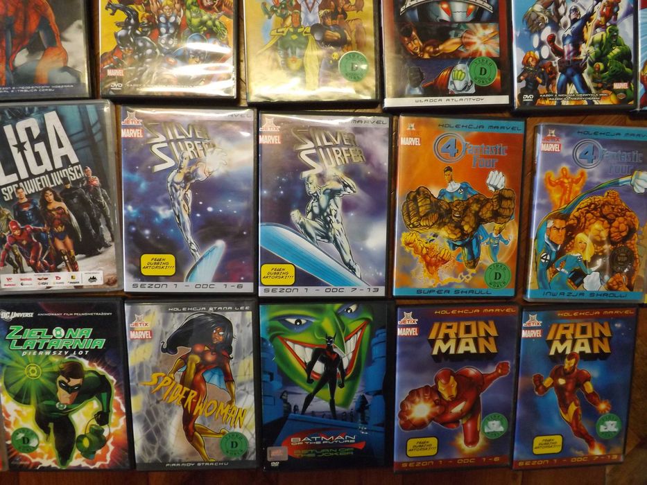 Batman marvel ironman goblin komiksy dvd filmy bajki