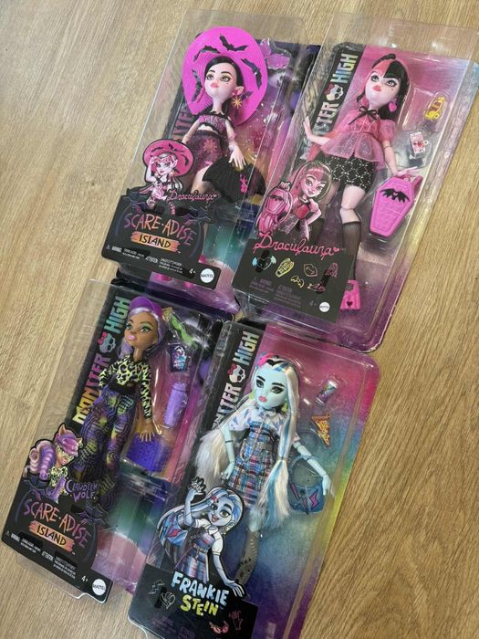 Lalki monster high draculaura frankie stein clawdeen wolf