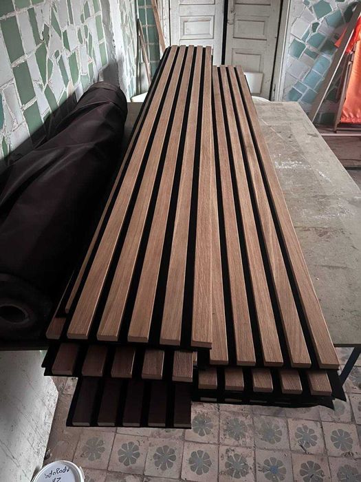 Рейка з дерева на стіну. Акустичні панелі. Декоративна 3Д панель