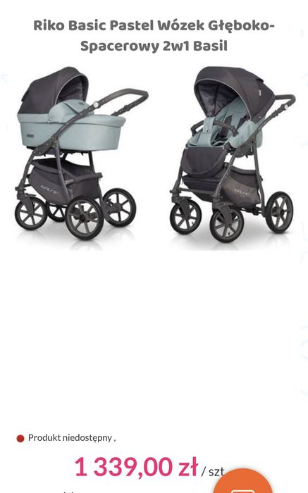 Wózek Rico 2w1 spacerówka/gondola