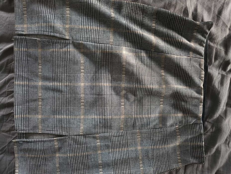 Spódniczka w kratę na gumce Sinsay rozmiar L