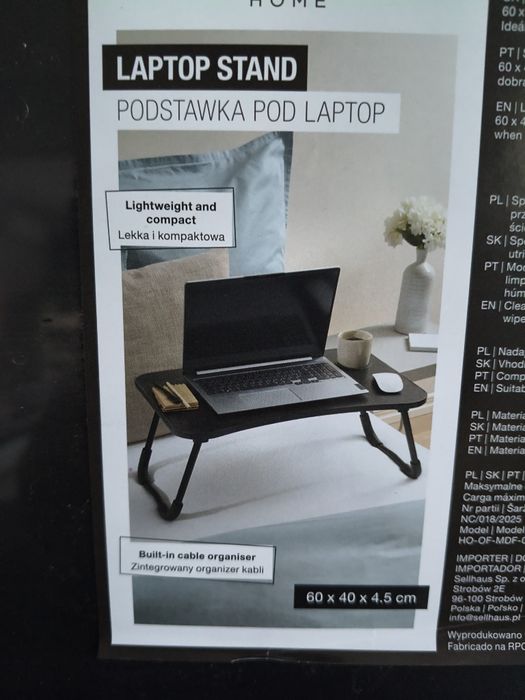 Podstawka pod laptopa Smukke - czarna