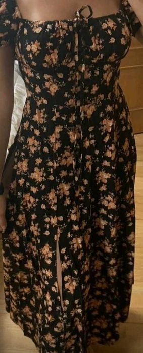 Vestido floral comprido