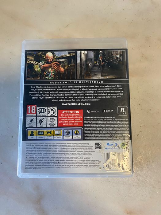 Jogo ps3 Max Payne 3