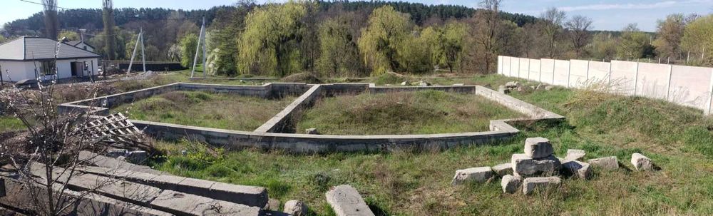 Ділянка з фундаментом під огорожу та будинок, 9,6 сот, Богунія