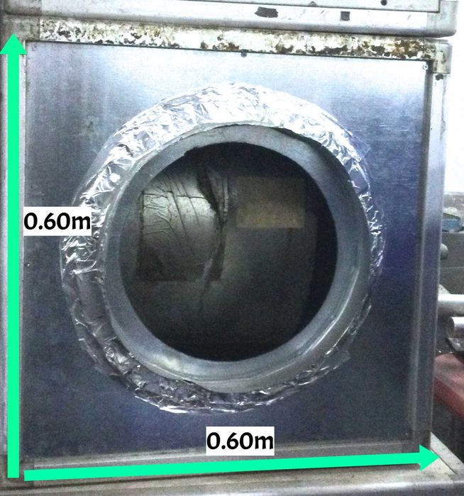 Motor Extração Fumo 0.60m x 0.60m - Boas condições