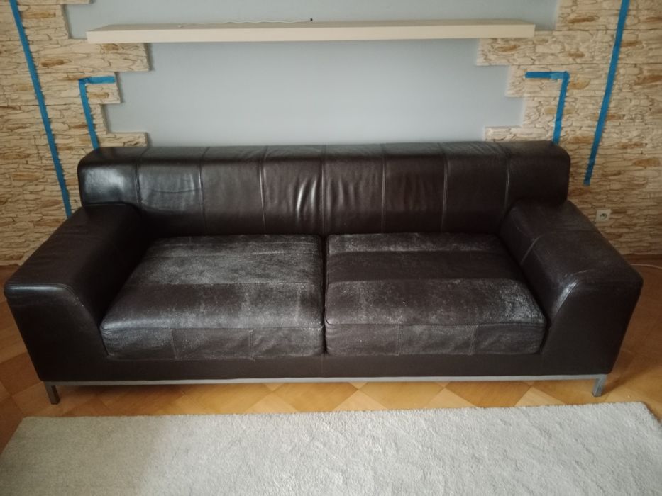 2 fotele uszaki szare + pokrowce ecru