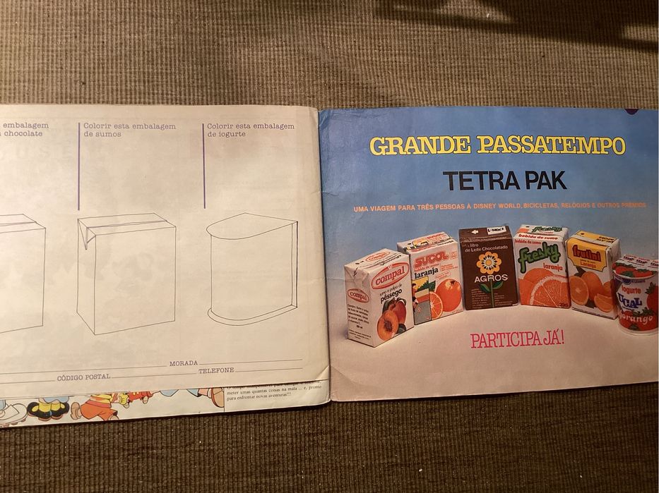 Caderneta de cromos MICKEY STORY. Walt Disney. 1985. Completa.