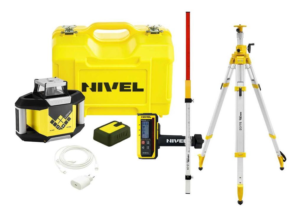Niwelator Laser NL300R DIGITAL regulowany statyw ŁATA LS24 oryginalny