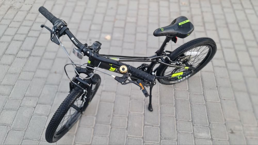 Якісний брендовий дитячий/підлітковий велосипед Haro Flightline 20" (Black/Neon Green)