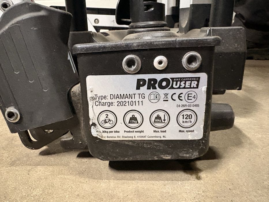 Bagażnik na rowery/ bagażnik rowerowy ProUser diamant