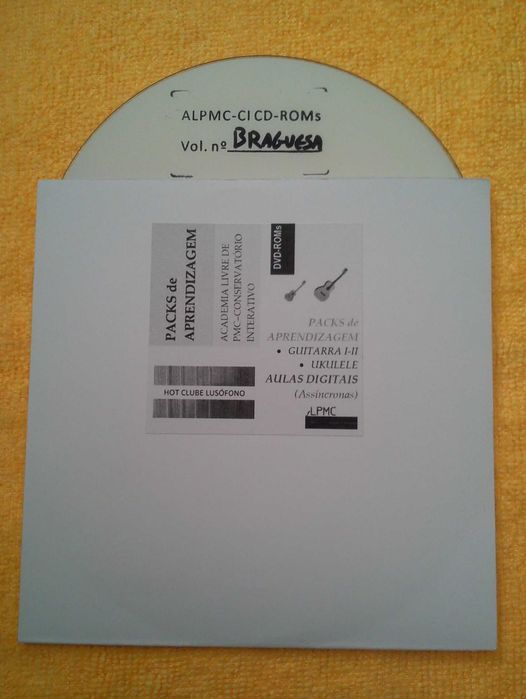 Pack Aulas Digitais - CD/DVD-Rom Guitarra, Cavaquinho, Ukulele, Braguesa