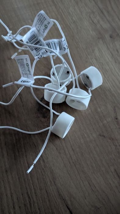 Oprawki sufitowe LED szklane czarne 5szt