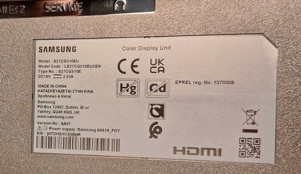 Monitor Samsung 27 cali