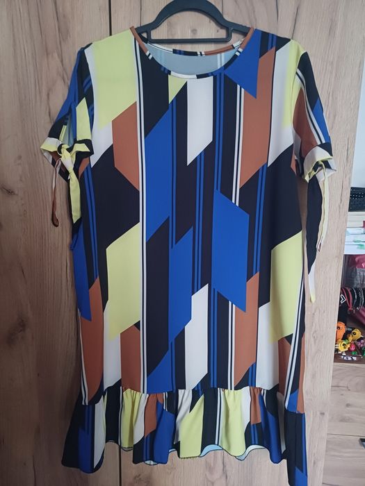 Sukienka wzorzysta letnia wiosenna