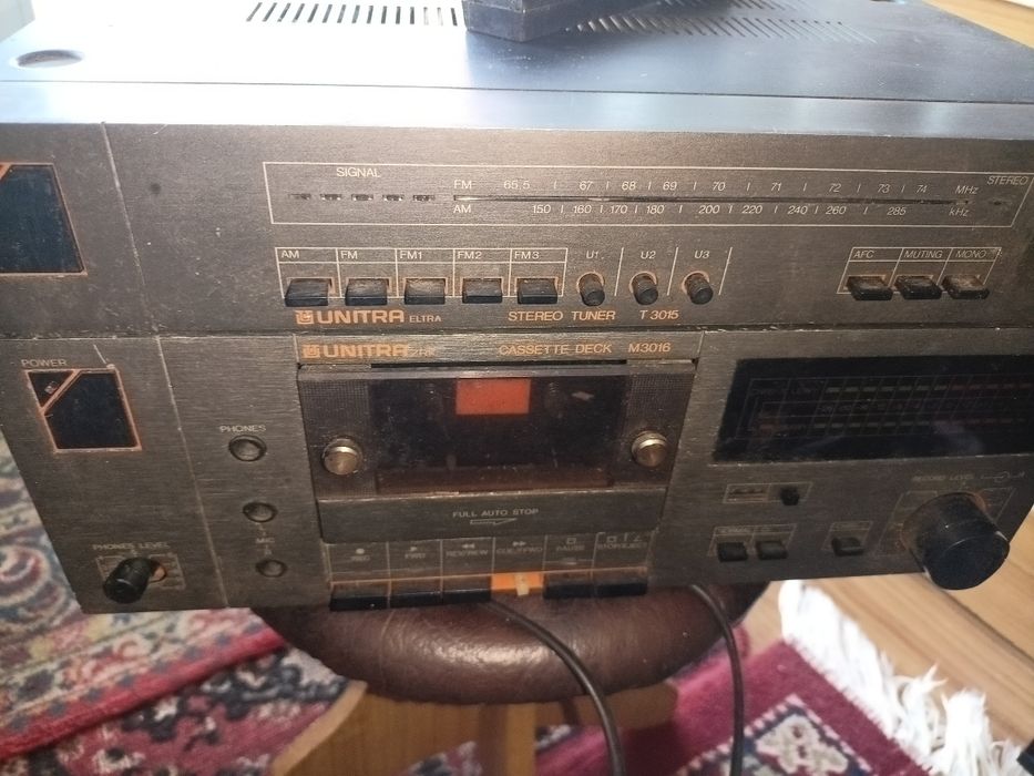 Zestaw UNITRA tuner T3015, deck M3016
