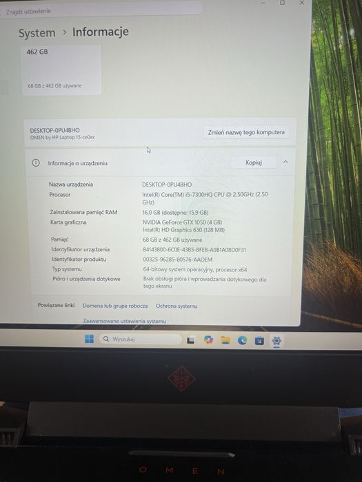 Laptop Gamingowy HP Omen 15