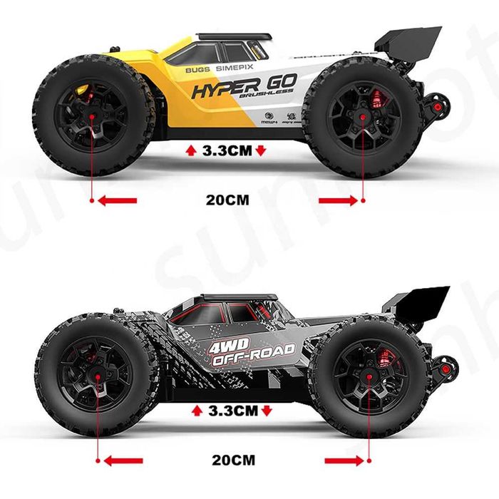 Знижка 1 днь ! Нова радіокерована машинка MJX 14207 1:14 з повним приводом 4WD