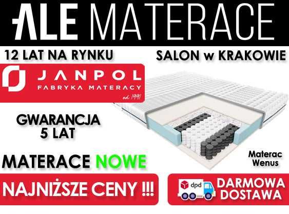 Nowy Materac Sprężynowy JANPOL Wenus Rabat do -20%