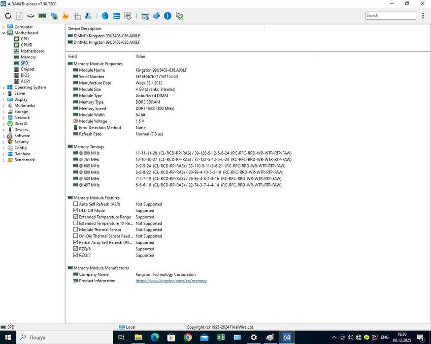 AMD Phenom II X4 965 BE + Asus M5A97 LE R2.0 + DDR3 1600 8GB Kingston
