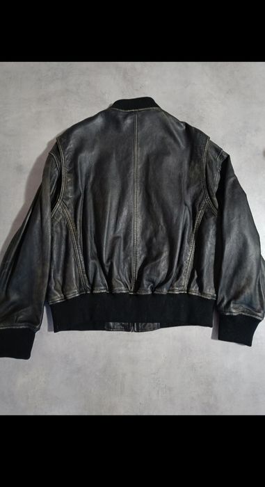 Blusão bomber Zara pele genuína novo
