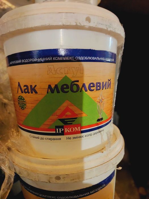 Лак меблевий ірком мін покупка 5 л