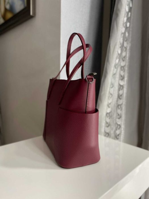 Сумка бордо Leather Country, Италия