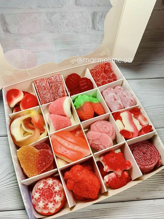 Мармеладний желейний солодкий бокс желейки мармелад подарунок