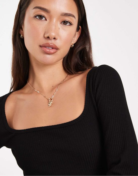 Лонгслів чорний Asos M