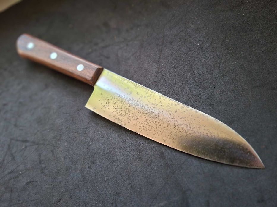 Nóż japoński Sakai Ishito santoku stal węglowa