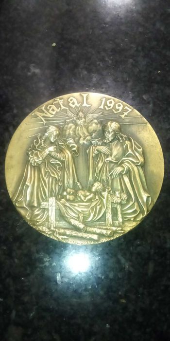Medalha de natal de 1998, 1997, 1995, em bronze