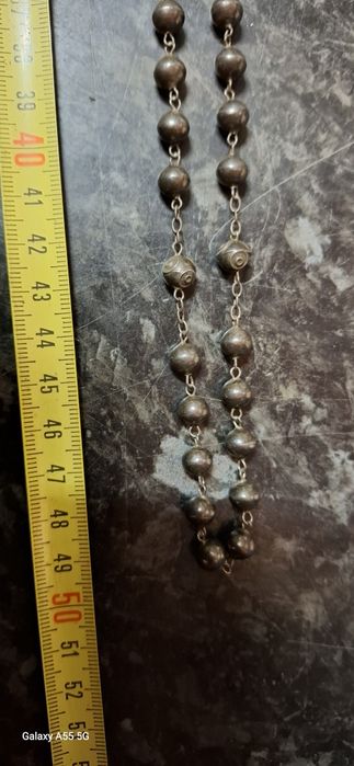 Terço antigo em prata