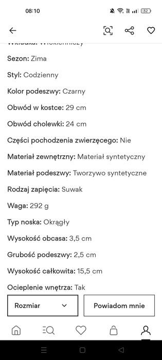 Buty trzewiki ocieplane rozmiar 30