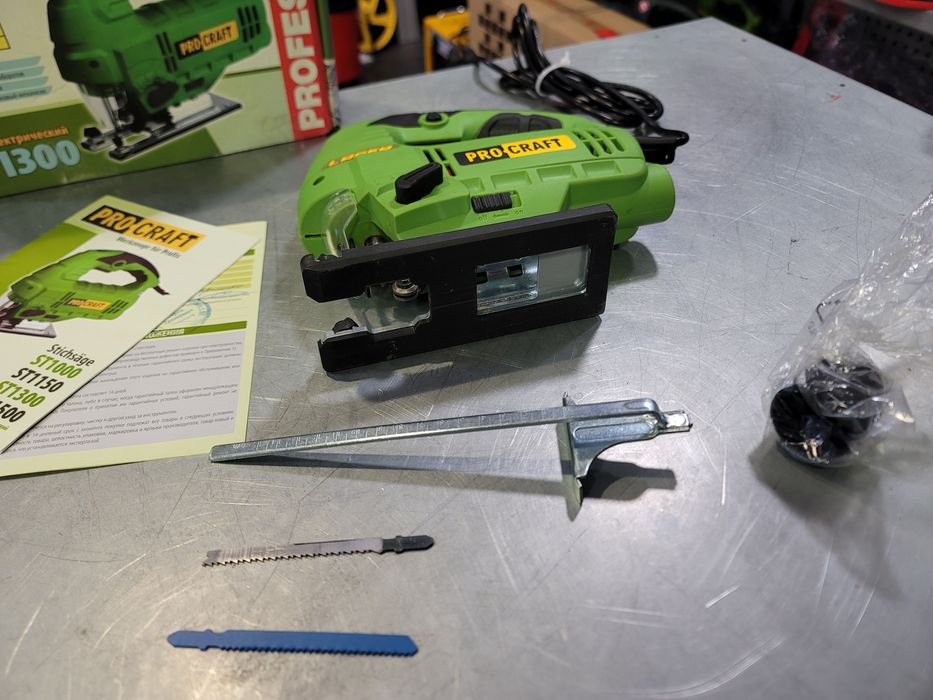 Электролобзик лобзик ProCraft  Подсветка Лазер Сдув опилок Гарантия36м