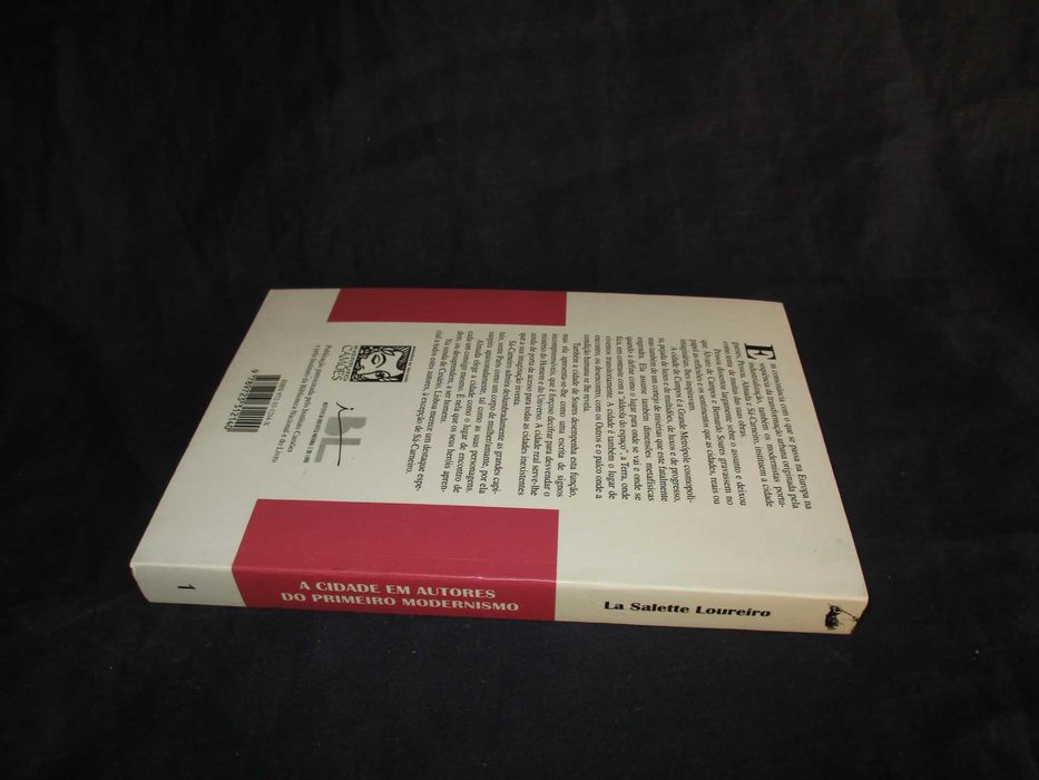 Livro A Cidade em Autores do Primeiro Modernismo Pessoa Almada