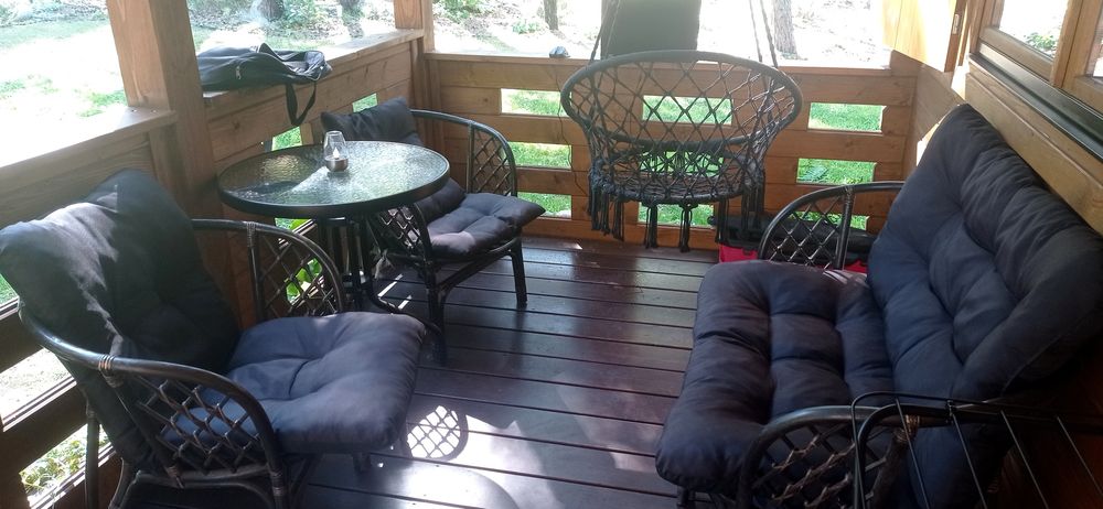 Meble ogrodowe sofa i 2 krzesła