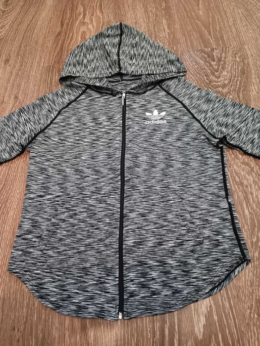 Bluza sportowa Adidas szary melanż rozm. M
