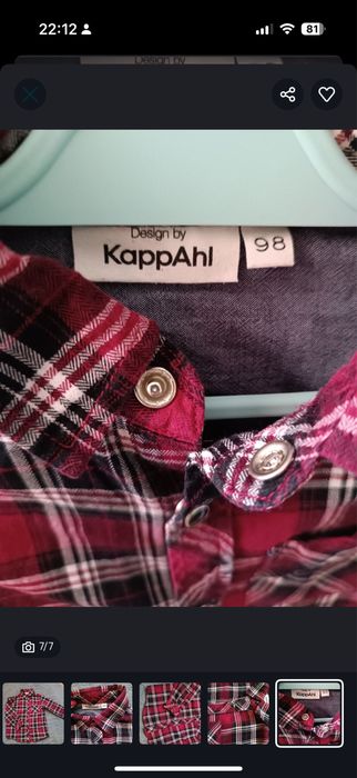 Koszula w czerwoną kratę świąteczna