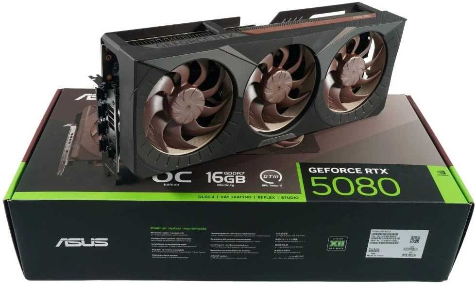 ASUS GeForce RTX 5080 Noctua Edition 16GB ГАРАНТІЯ 27 МІСЯЦІВ
