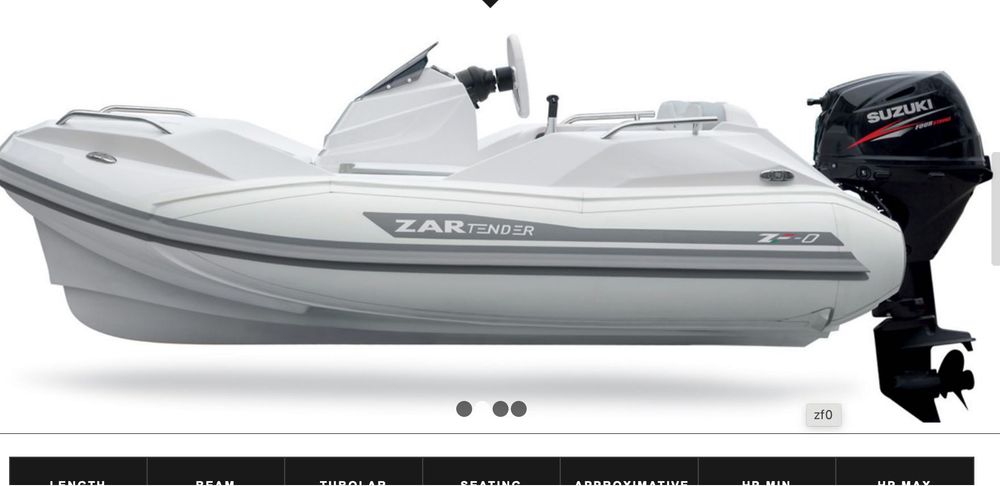 Luksusowy RIB ZAR Tender ZF0