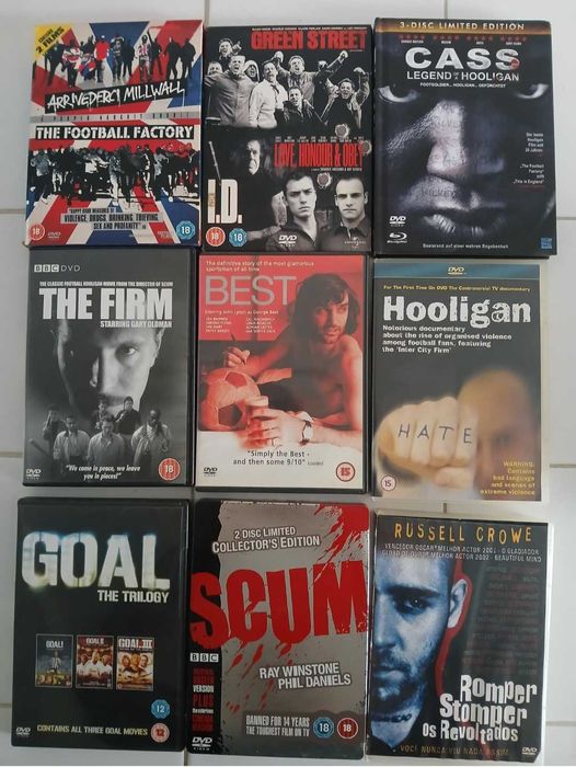 Filmes relacionados com o Tema Futebol.
Língua e/ou Legendas em Inglês