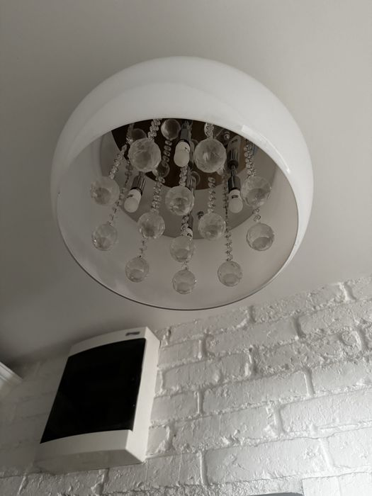Lampa wisząca z krysztłkami żyrandol
