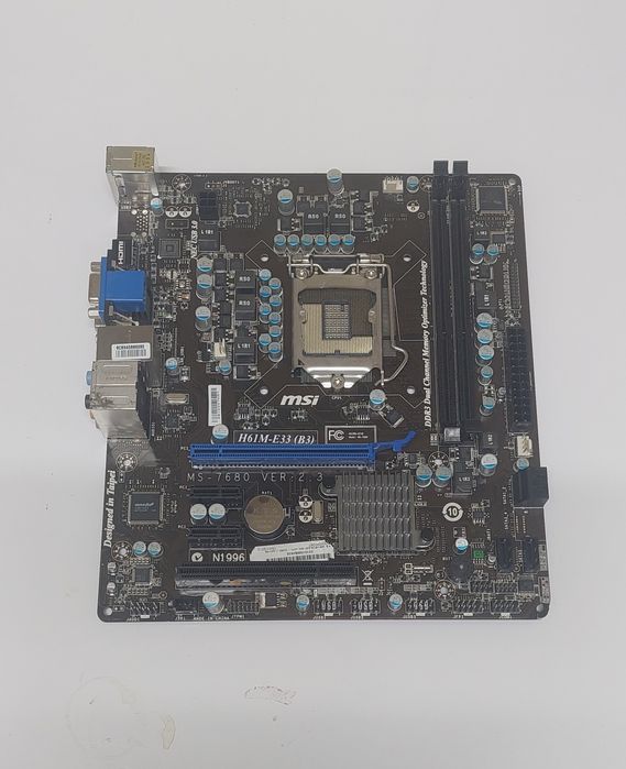 Motherboard MSI H61M-E33 Intel socket LGA1155