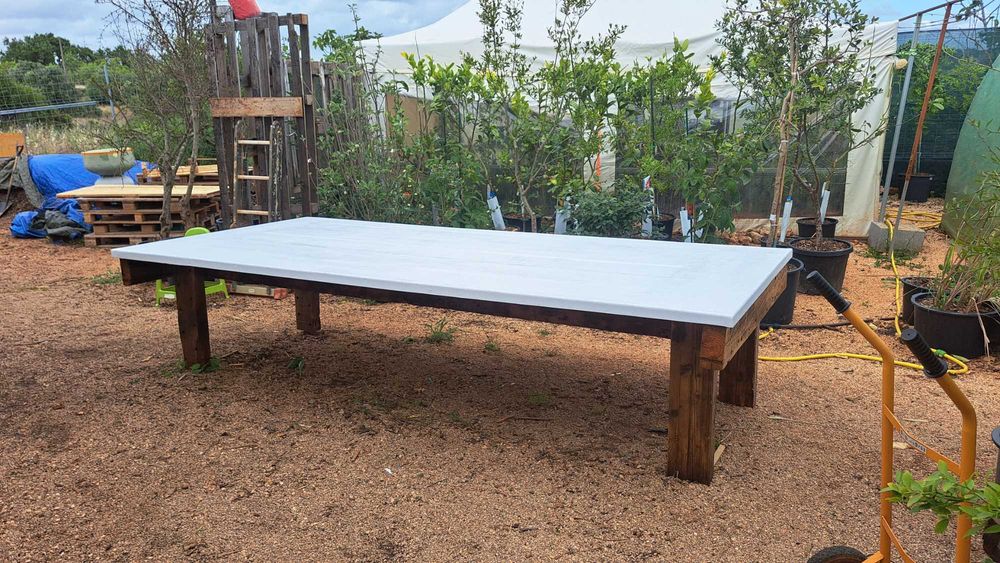 Mesa de jantar rústica / Dinning vintage wood table