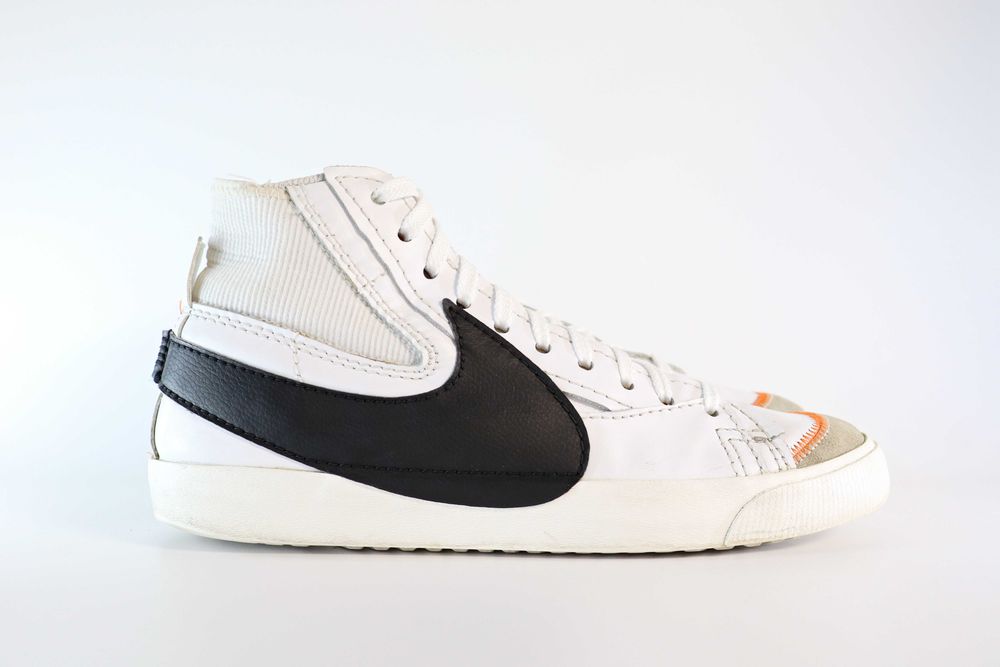 Мужские оригинальные кроссовки Nike Blazer Mid 77 Jumbo White Black