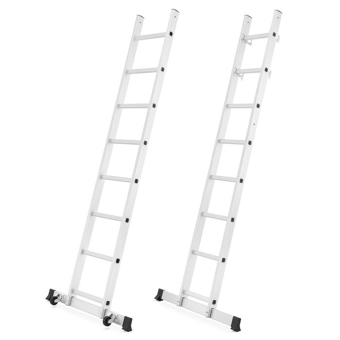 Rusztowanie aluminiowe drabinowe podest roboczy aluminiowy HIGHER 2x8 drabina 3w1 drabino-rusztowanie pomost